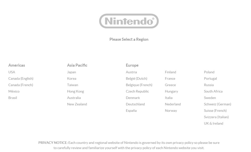 Agora é possível escolher o Brasil como região, localizado embaixo do México nas Américas