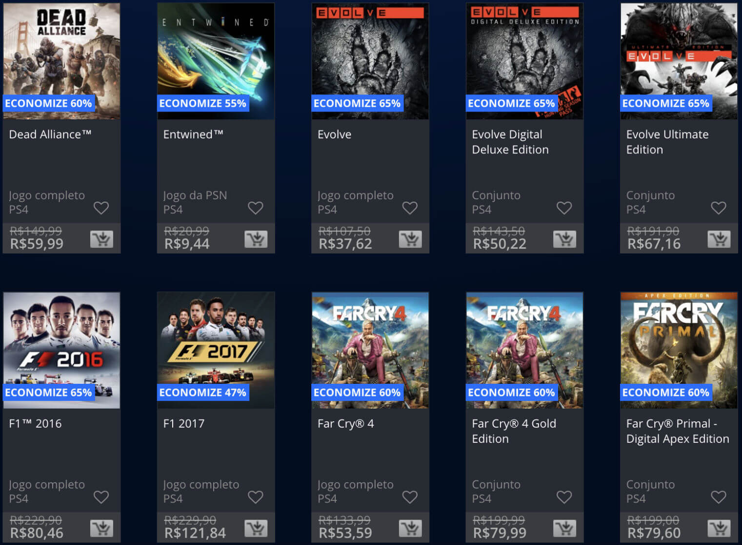 Promoções Playstation Store