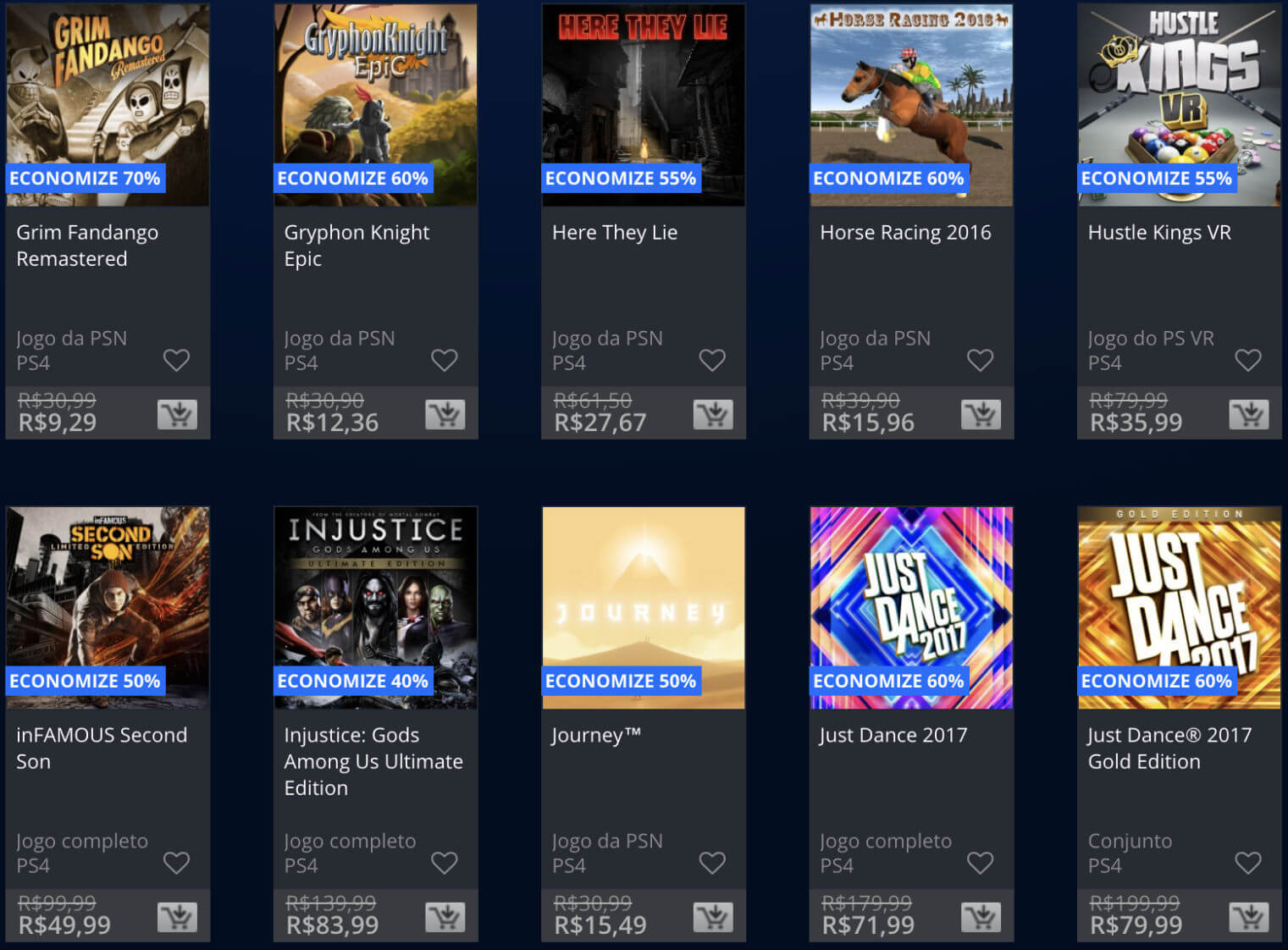 Promoções Playstation Store