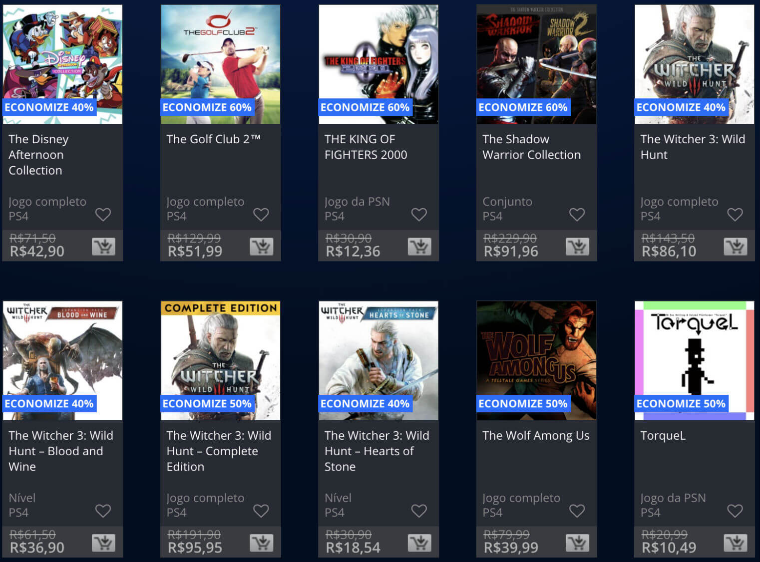 Promoções Playstation Store