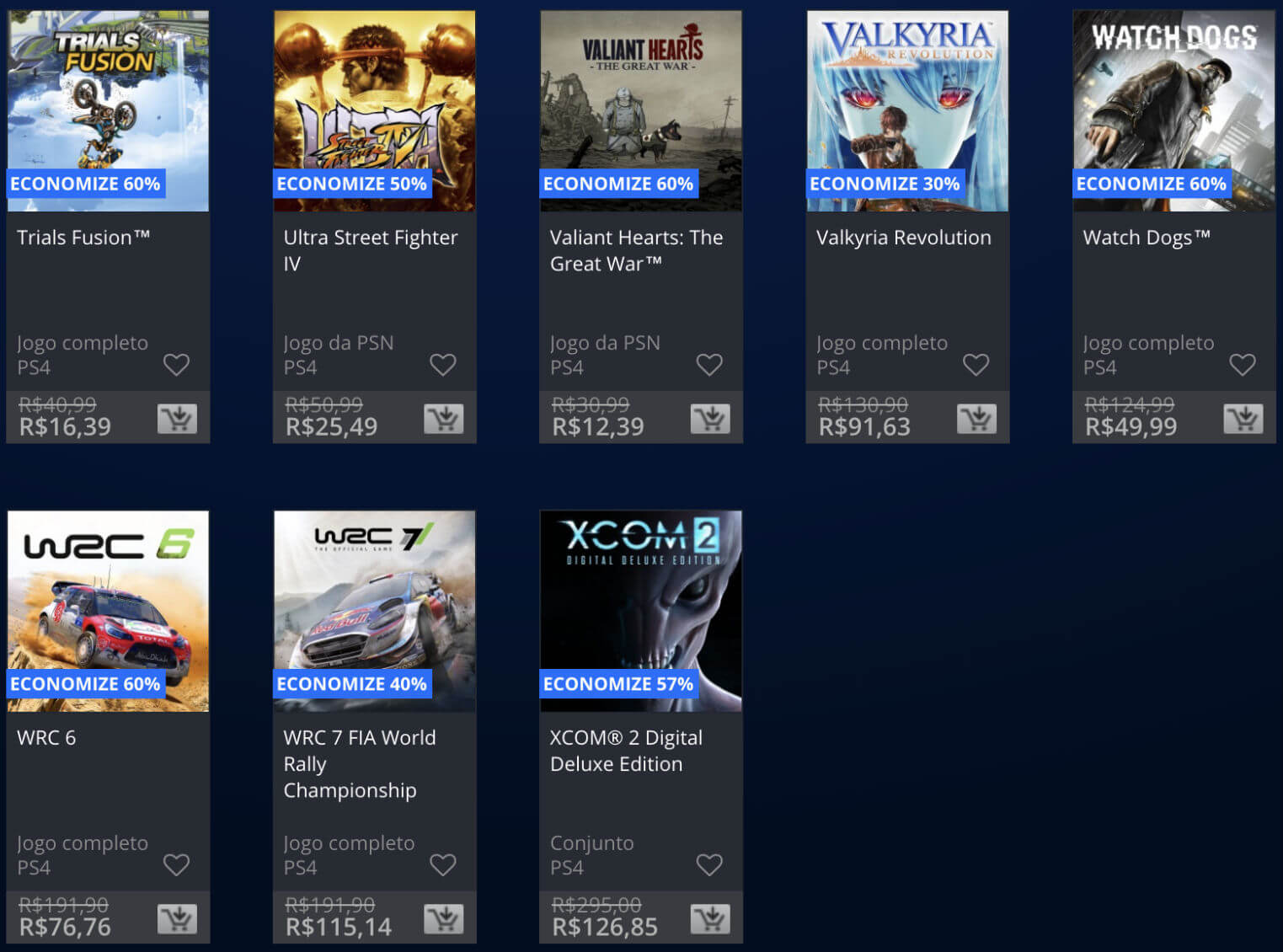 Promoções Playstation Store