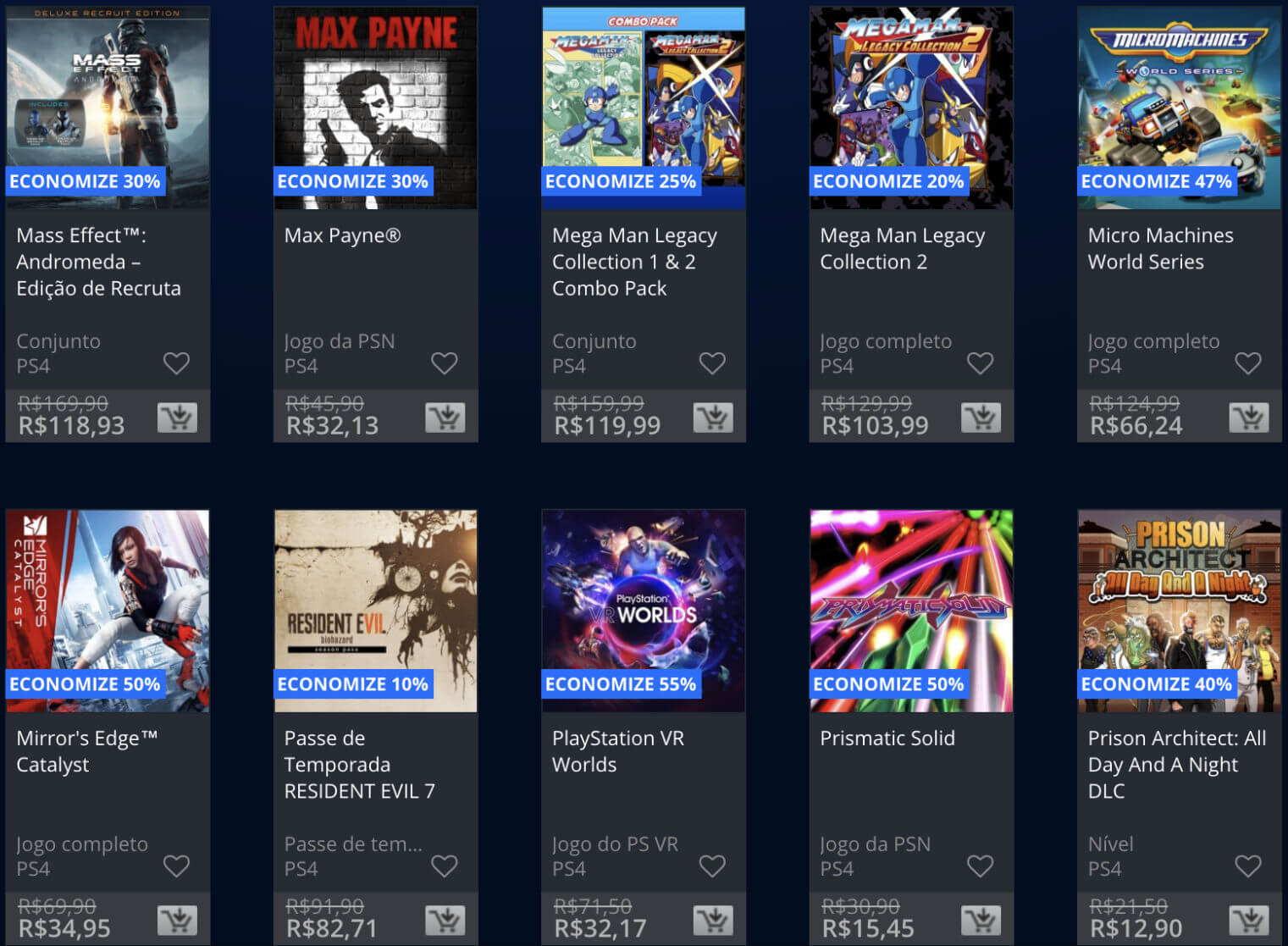 Promoções Playstation Store