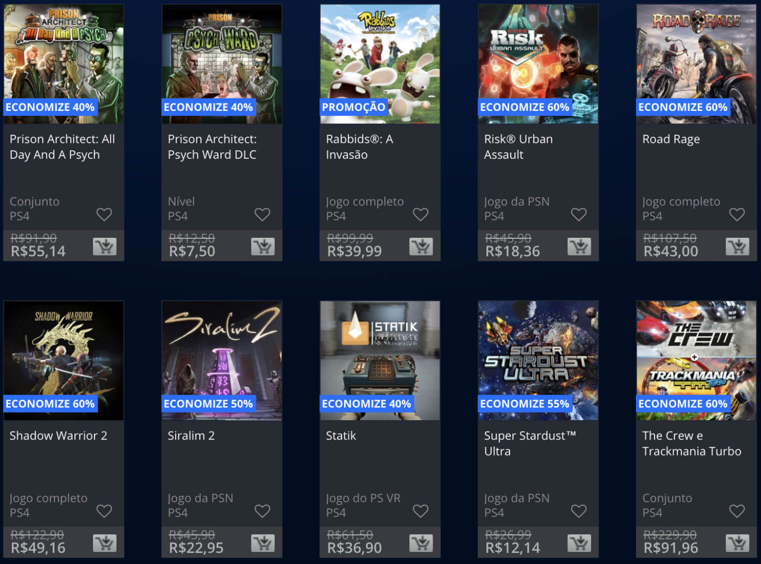 Promoções Playstation Store