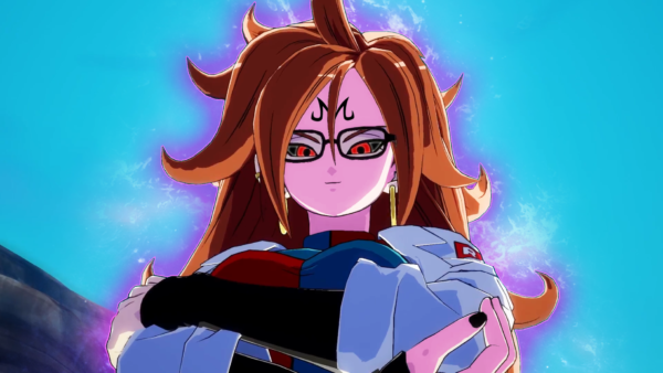 Android 21 iniciando sua transformação Majin
