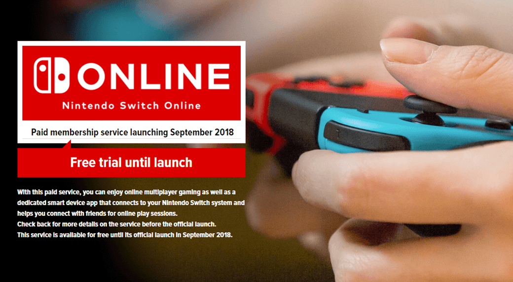 Serviço de assinatura Nintendo.