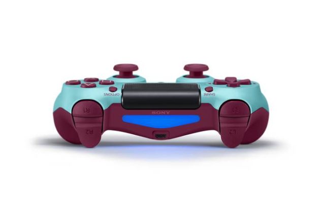 Controle do PlayStation 4 Azul com Roxo