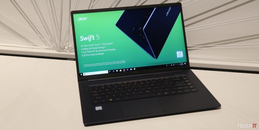 Acer Swift 5 Cr&eacute;ditos: TOUCH IT