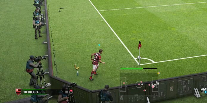 Novas animações durante os escanteios