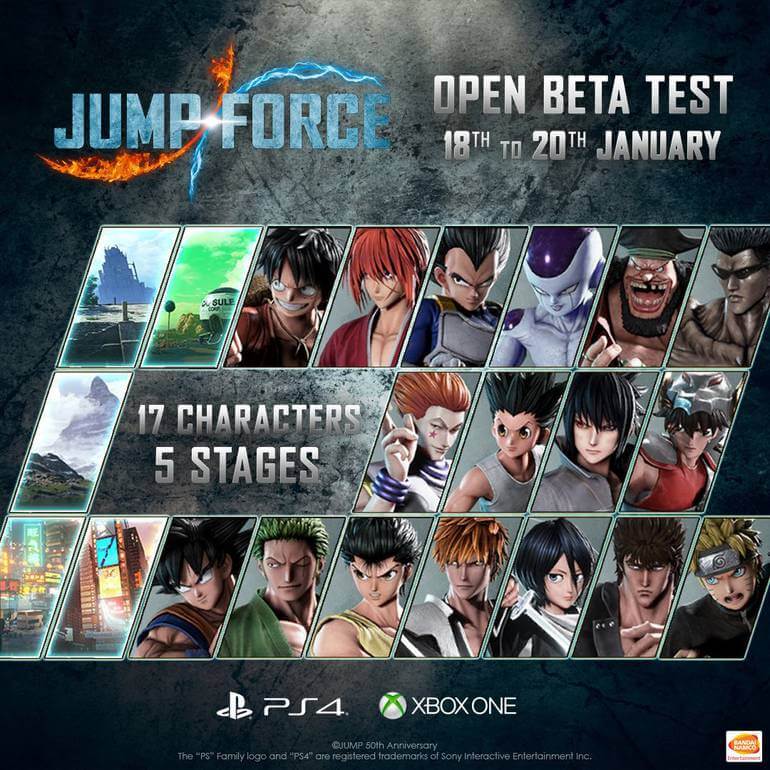 Jump Force, Beta aberto