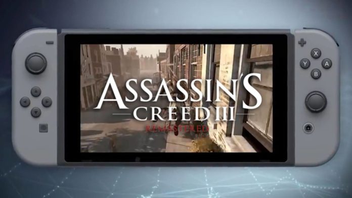 Assassin’s Creed III, remastered, remasterização, Nintendo Switch