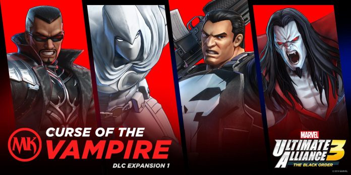 ECZfaD7XYAA-jtI Marvel Ultimate Alliance 3, Marvel Ultimate Alliance 3: The Black Order, Blade, Cavaleiro da Lua, Justiceiro, Morbius
