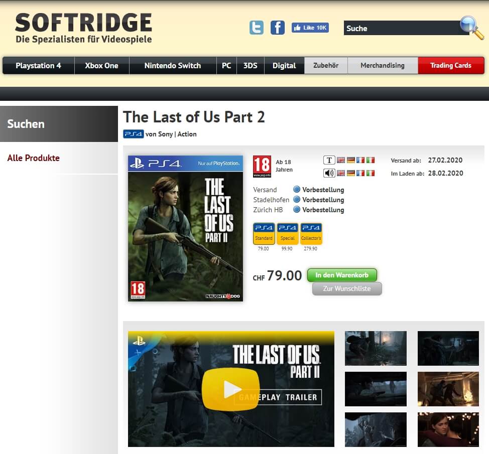 The Last of Us Part II softridge