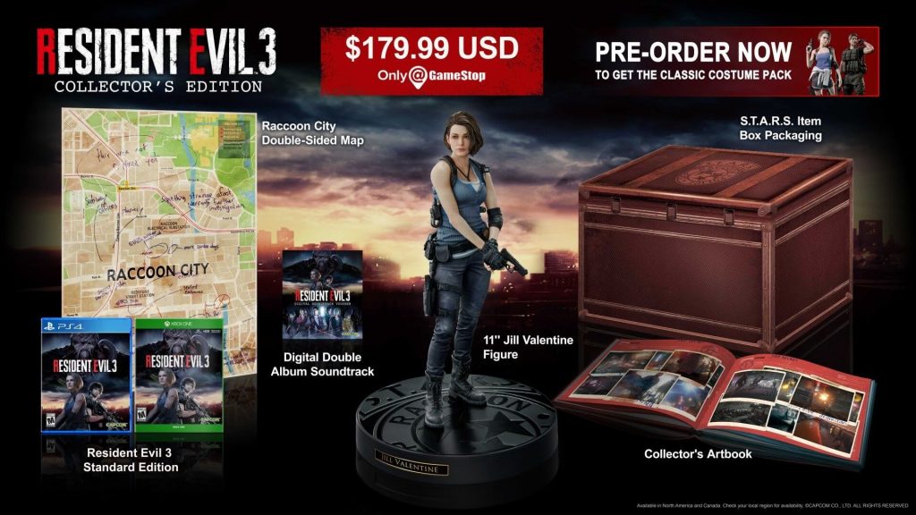 resident evil 3 collector's edition