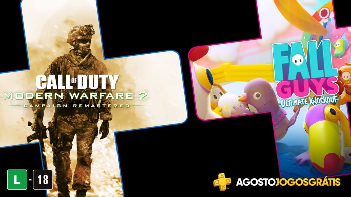 PS-Plus PlayStation Plus, Fall Guys: Ultimate Knockout, Call of Duty: Modern Warfare 2 Campaign Remastered